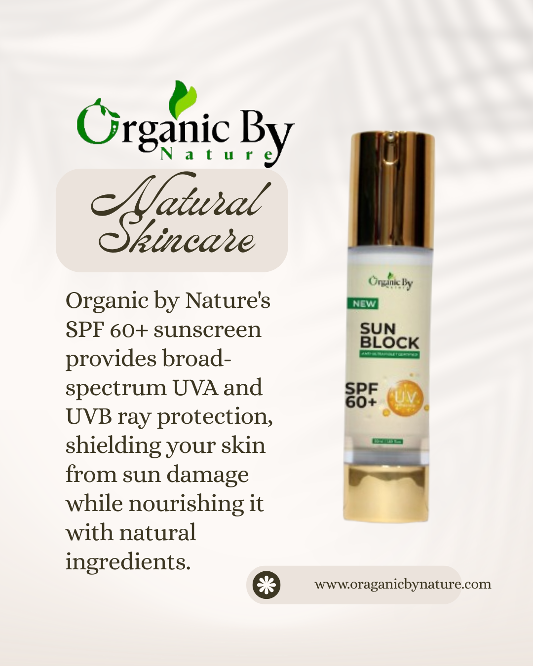 Sun Block | SPF 60+ Shield Your Skin with Powerful, Natural Protection (50ml)