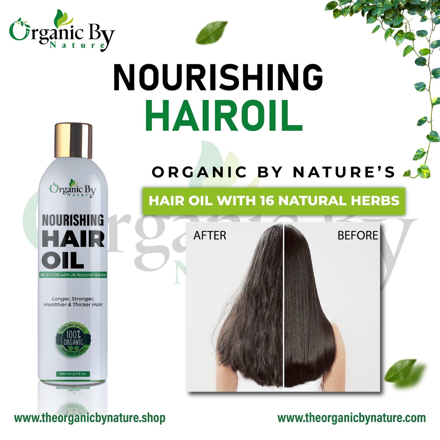 Nourishing Hair Oil | 18-in-1 Oil with 26 Organic Herbal (200 mL)